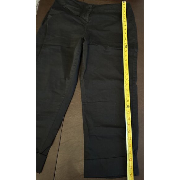 Requirements Black Cotton Womens Pants Size M - Picture 6 of 8
